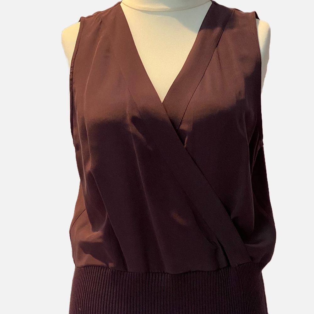NEW Calvin Klein Sleeveless Silk Top Size L